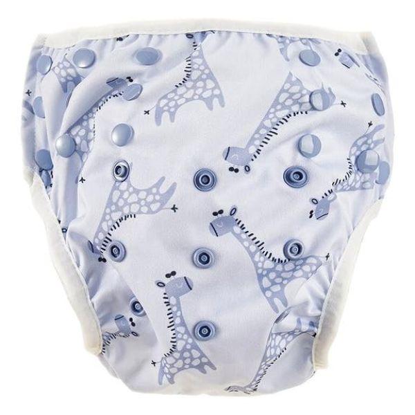 HappyBear Zwemluier Blue Giraffe – verstelbaar vanaf geboorte tot ca. 3 jaar