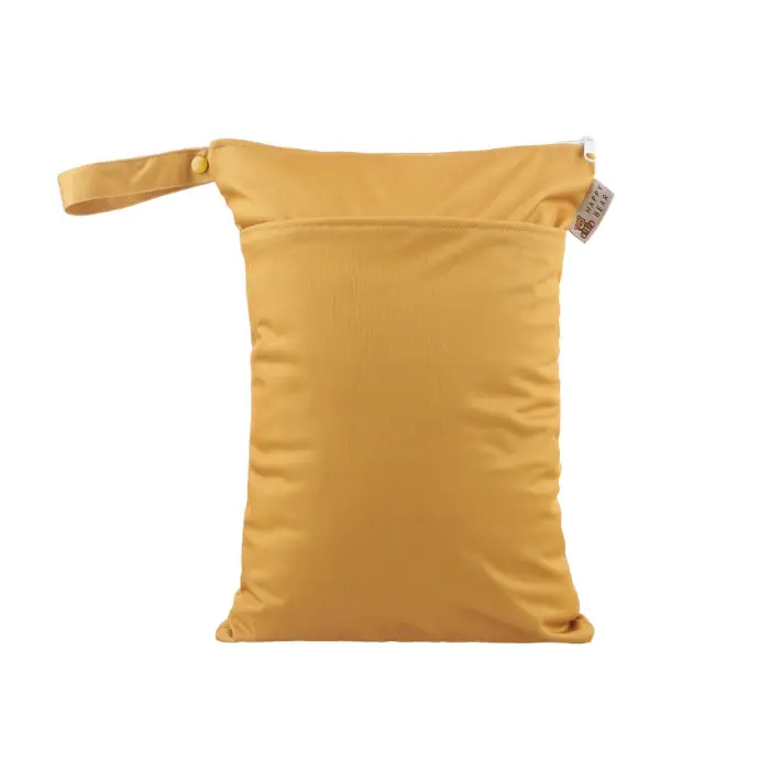 HappyBear Wetbag – Ocher | Waterdichte tas voor luiers & zwemspullen