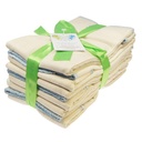 Blümchen Twill Prefold L (7–15 kg) – Set van 6