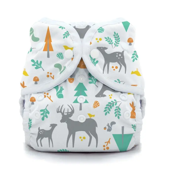 Thirsties Duo Wrap – Verstelbaar Overbroekje | maat 1 | 3-8 kg | Drukknoopjes | Tulips (kopie) (kopie)