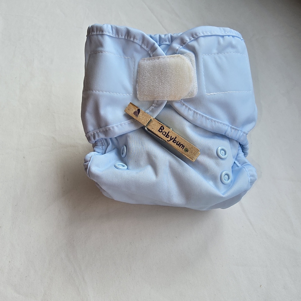 Thirsties Duo Wrap – Verstelbaar Overbroekje | maat 1 | 3-8 kg | Klittenband | Ice Blue