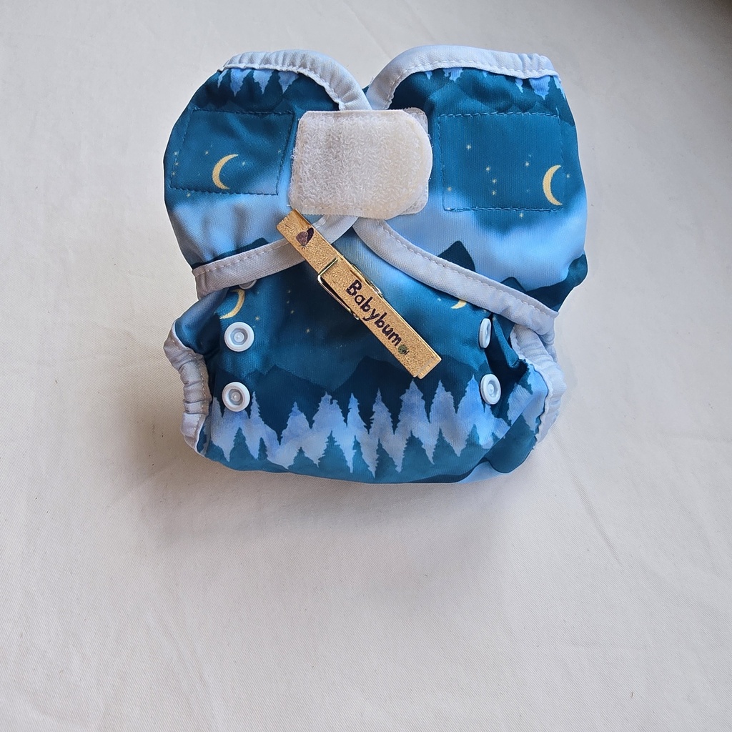 Thirsties Duo Wrap Overbroekje Mountain Twilight maat 1 (3–8 kg) – Klittenband