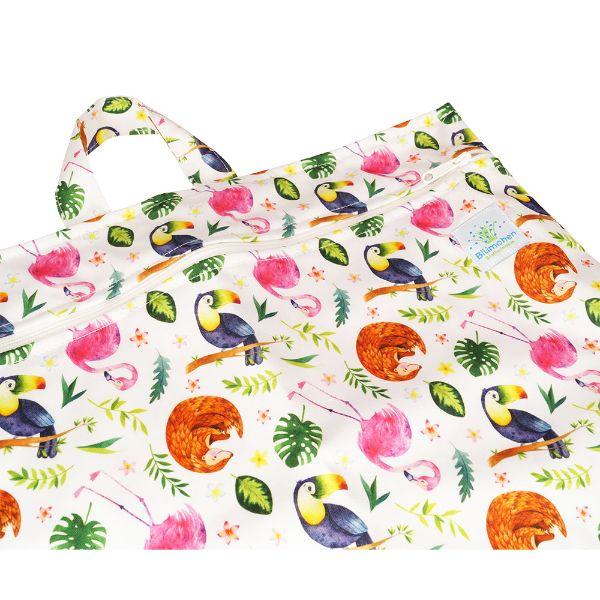 Blümchen wetbag XL (10 luiers) Flamingo