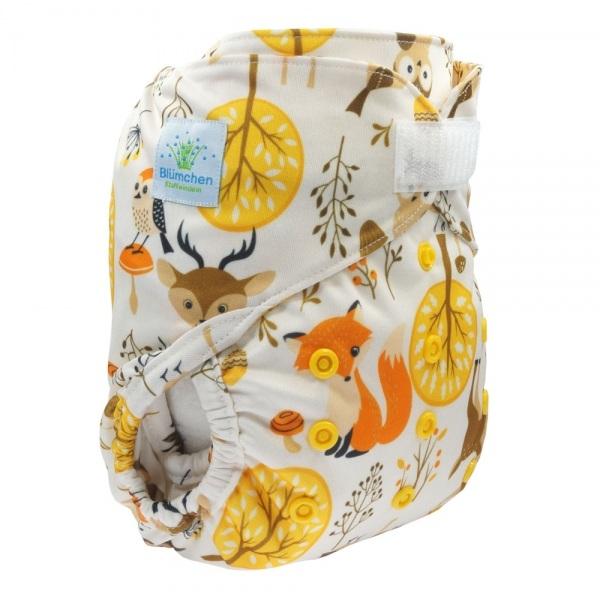 Blümchen Overbroekje Bosdieren OneSize (4–15 kg) – Klittenband