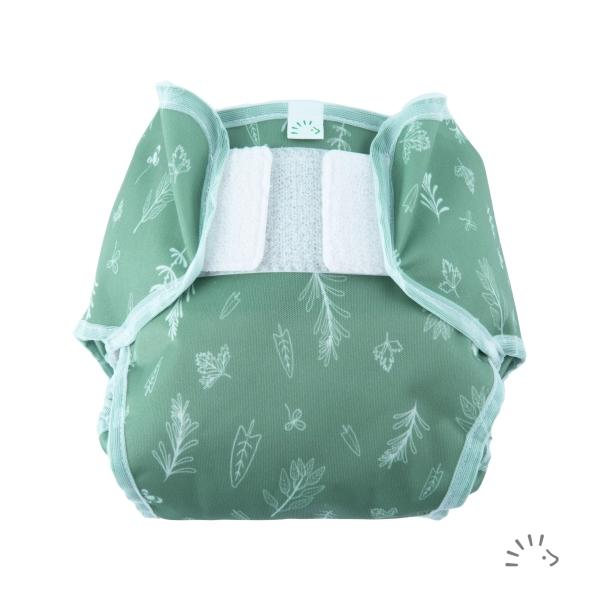 Popolini PopoWrap Green Leaves - Maat XL (14-20 kilo)