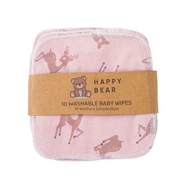 HappyBear Babydoekjes - Set van 10 - Oh Deer