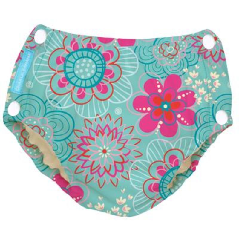 Charlie Banana Zwemluier Easy Snap- Floriana - Maat M (7-9 kilo)