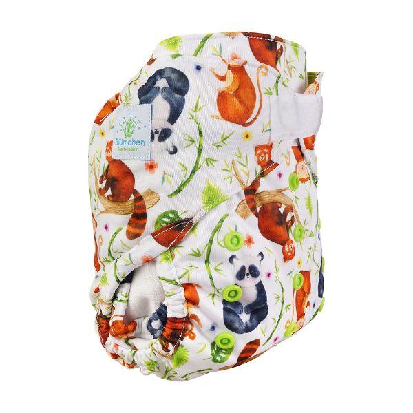 Blümchen Alles-in-Twee luier - ECO Shell Panda 