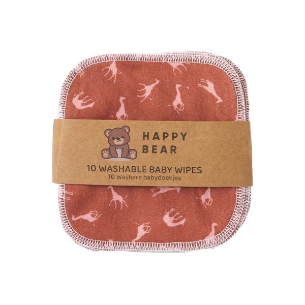 HappyBear Babydoekjes - Set van 10 - Savanna