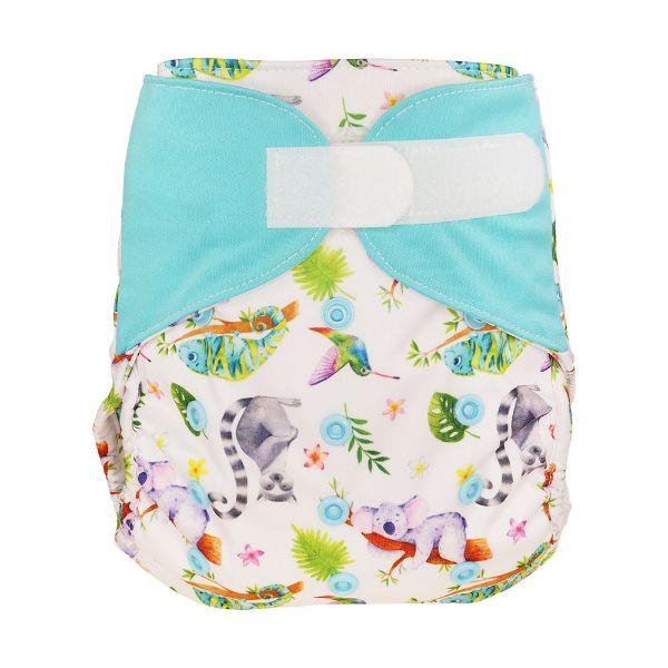 Blümchen Overbroekje Groen OneSize (4–15 kg) – Klittenband 