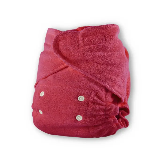 Popolini UltraFit Klittenband luier - UltraFit (4-15 kilo)| Maroon Red | Soft