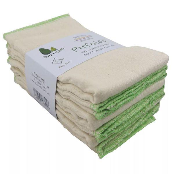 Prefold Avo&Cado set van 6, maat OneSize