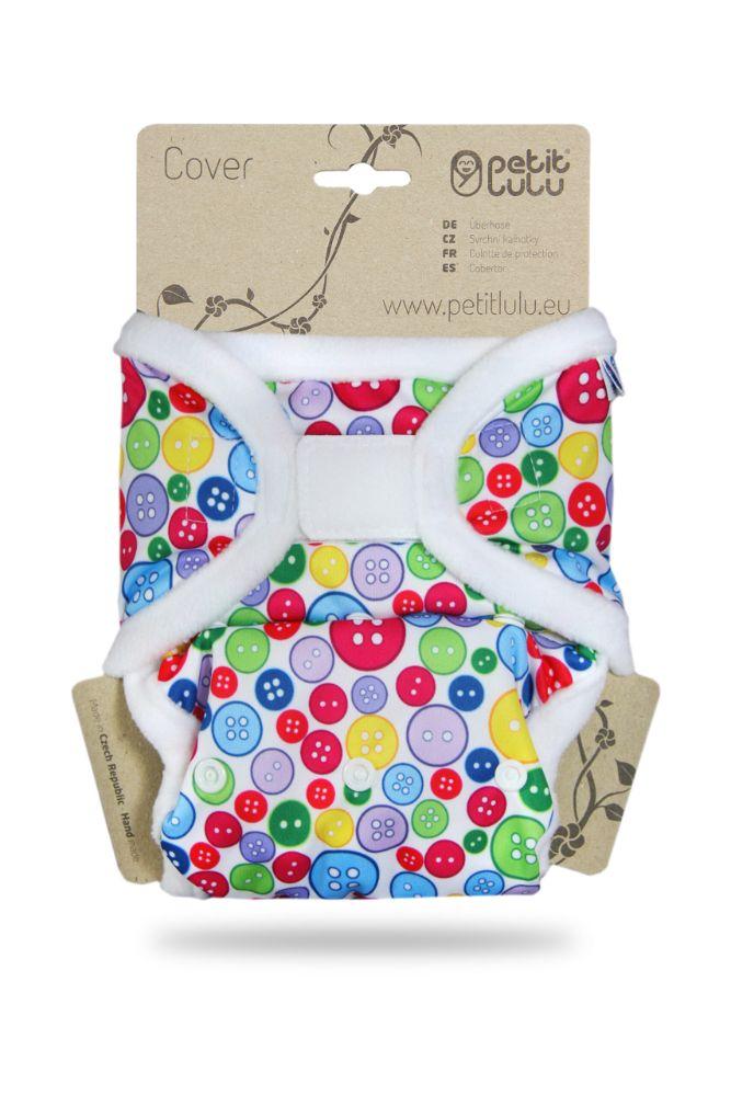 Petit Lulu Prefold Cover OneSize- Sewing Buttons Klittenband