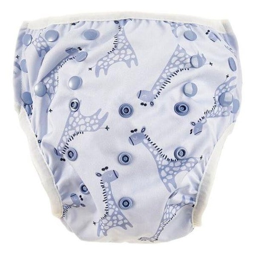 [BB-53352] HappyBear Zwemluier Blue Giraffe – verstelbaar vanaf geboorte tot ca. 3 jaar