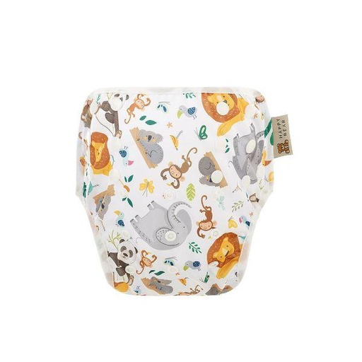 [BB-54171] HappyBear Zwemluier Wild Animals – verstelbaar vanaf geboorte tot ca. 3 jaar