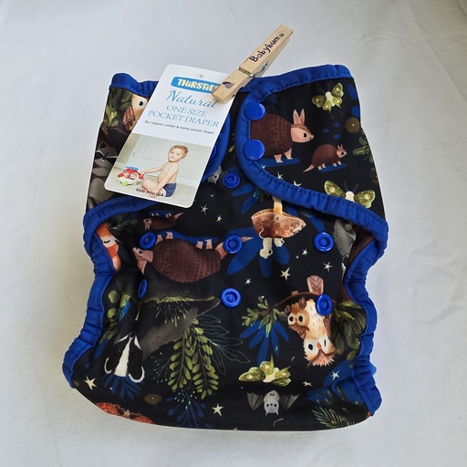 [BA-2026-00031] Thirsties Natural One-Size Pocket Diaper met Drukknopen - Olive (kopie)