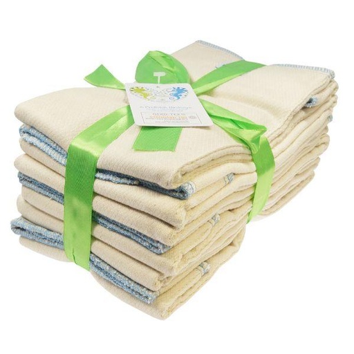 [BB-56970] Blümchen Prefolds BirdsEye - set van 6 | Maat L