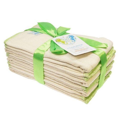[BB-58005] Blümchen Prefolds BirdsEye - set van 6 | Maat S voor 3 -7 kg, biokatoen (kopie)