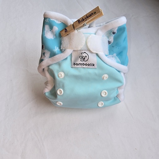 [BA-2026-00102] Bamboolik Duo Wrap Newborn | Polar bear