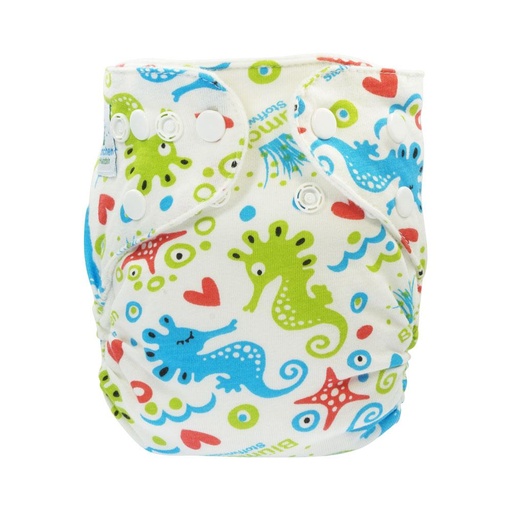 [BB-44873] Blümchen Slimfit Voorgevormde luier - Zeepaardje Newborn