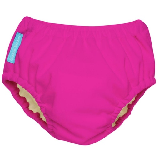 [BB-45780] Charlie Banana 2-in-1 Zwemluier en Oefenbroekje- Hot Pink - Maat M (7-9 kilo)