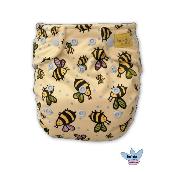 Hu-Da SuperSoft overbroekje Bijen - OneSize (4-15 kilo)