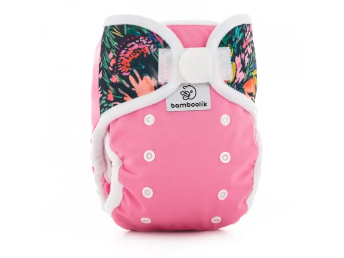 Bamboolik Duo Wrap One size | Drukknoopjes| Flowers