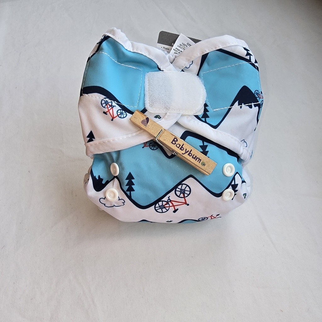 Thirsties Duo Wrap – Verstelbaar Overbroekje | maat 1 | 3-8 kg | Klittenband | Mountain Bike 