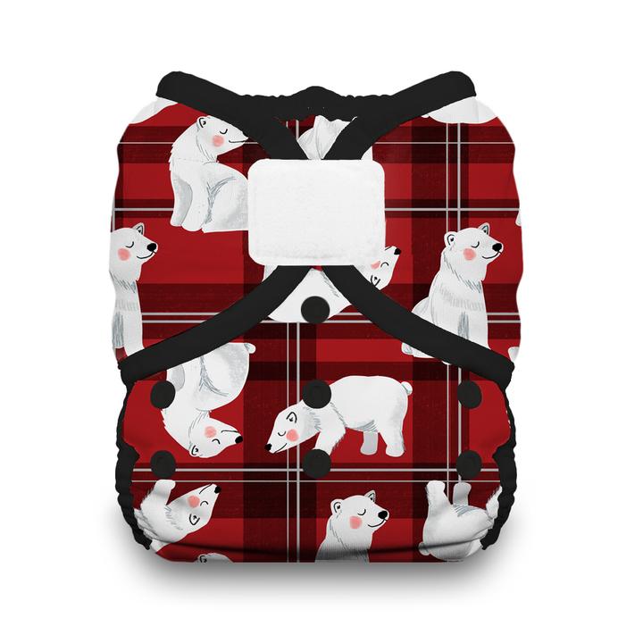 Thirsties Duo Wrap – Verstelbaar Overbroekje | maat 1 | 3-8 kg | Klittenband| Polar Plaid 