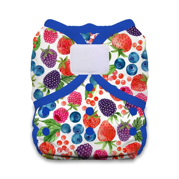 Thirsties Duo Wrap Overbroekje Berry Patch maat 1 (3–8 kg) – Klittenband
