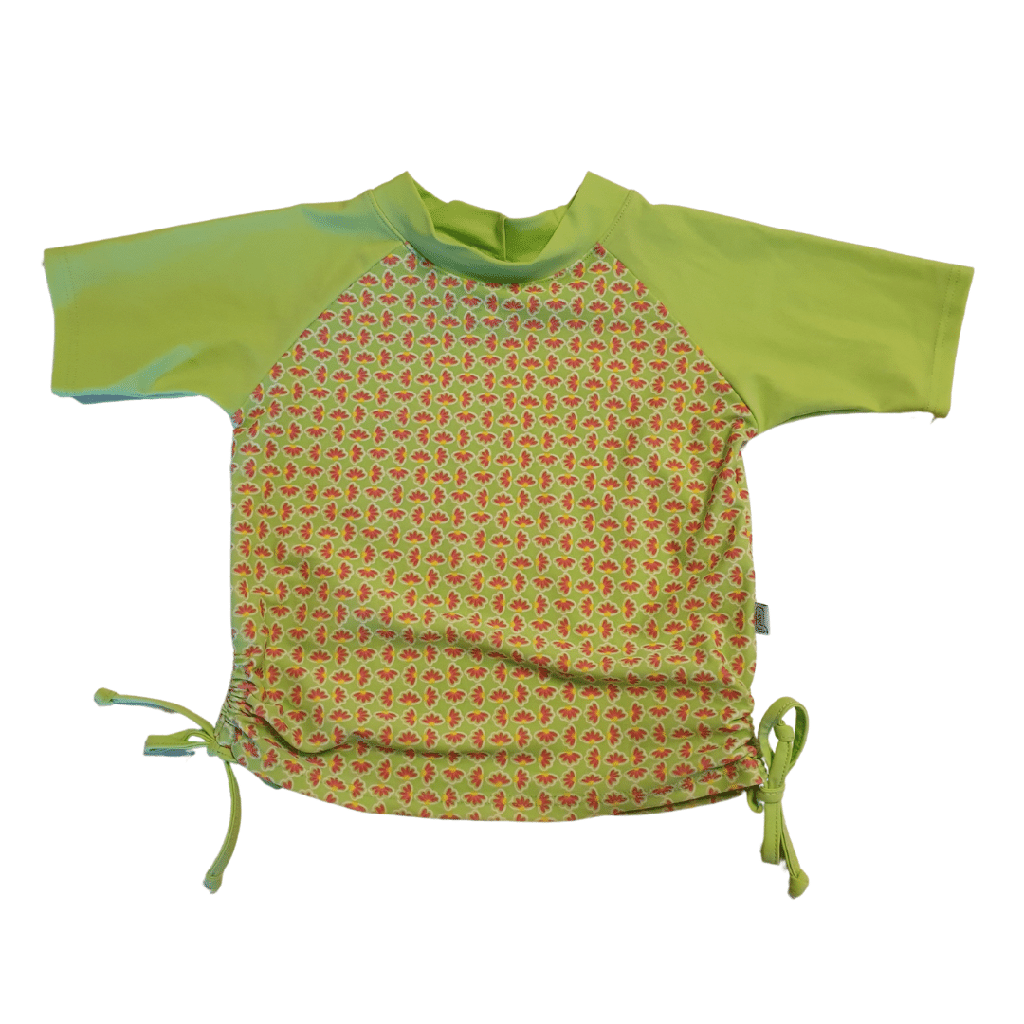 Iplay UV Zwemshirt Korte Mouw Lime Flower 3T