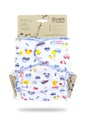 Petit Lulu Autootjes wit (Cars On White)- OneSize
