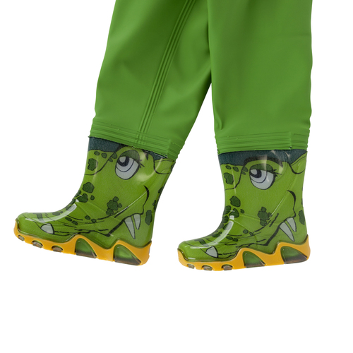 Sitbag Waders Kinderlieslaars in groen, maat 20/21