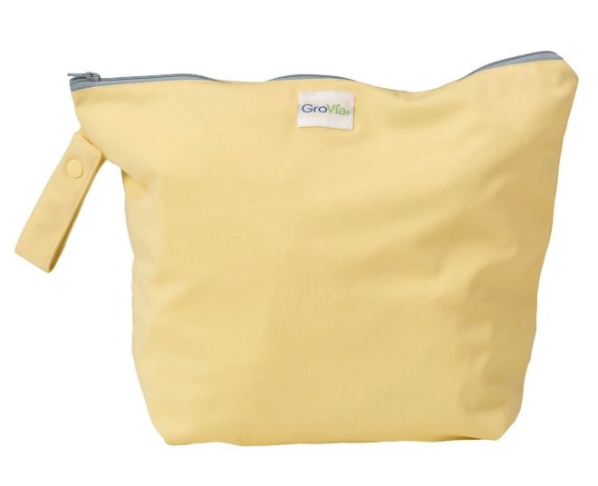 Wetbag met rits en hengsel - GroVia (6 luiers) - Chiffon