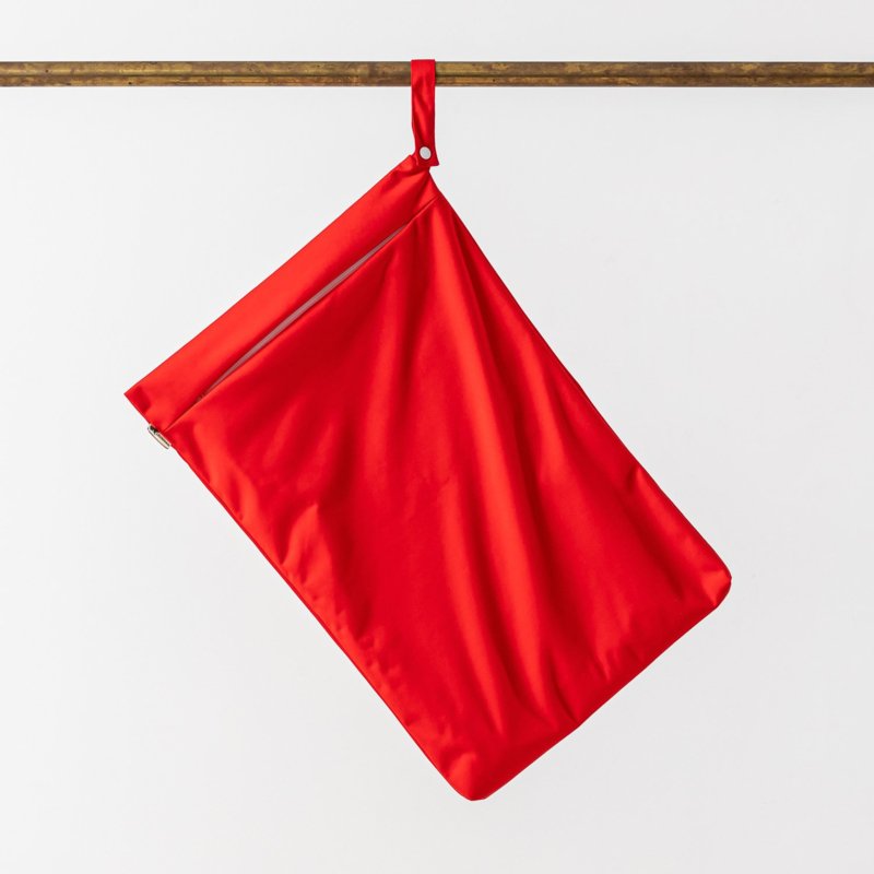 Wetbag XL Rood - Met Rits - Little Lamb (15 luiers)