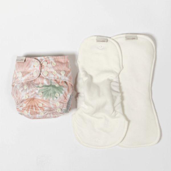 Bare and Boho Wild One Pastel Fronds - OneSize Soft Cover bamboe SIO compleet