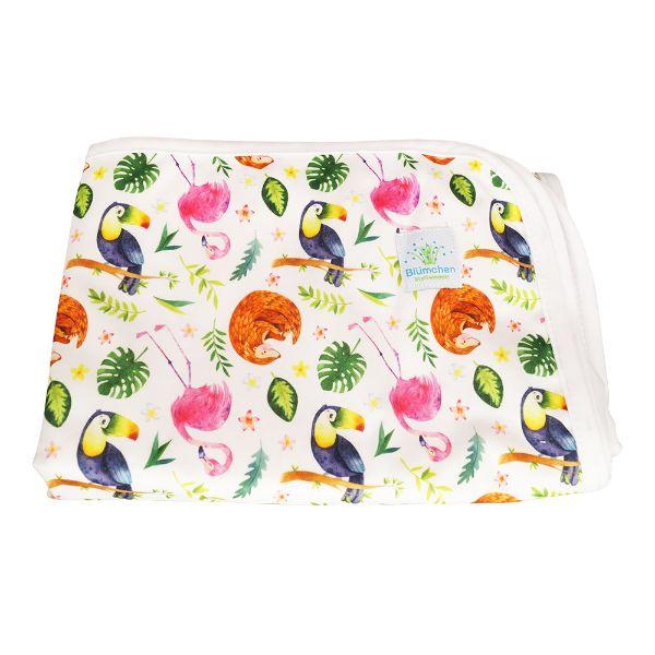 Blümchen verschoonmatje Flamingo