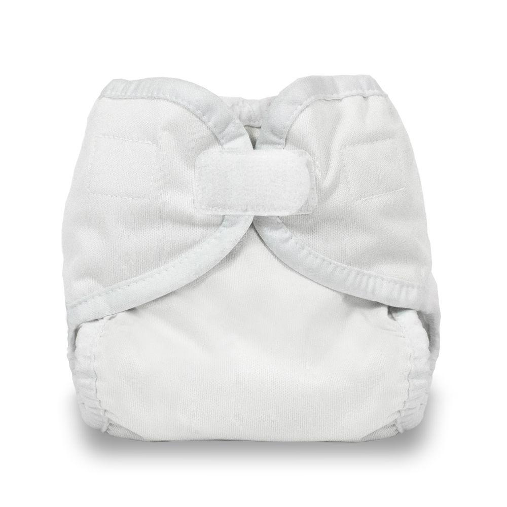 Thirsties Diaper Cover - White - NB (2-4.5 kilo), Klittenband