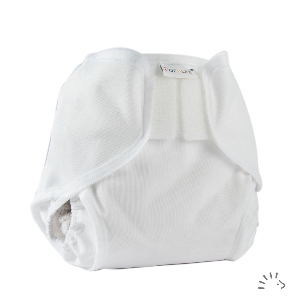 Popolini PopoWrap Wit - Maat M (5-10 kilo)