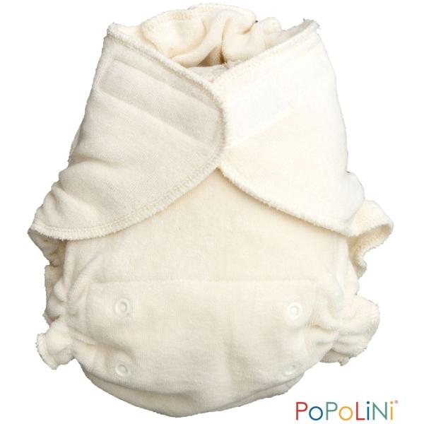 Popolini UltraFit Klittenband luier - UltraFit (4-15 kilo)| Wit | Organic 