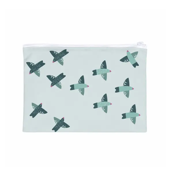 Lilybum Mini Wetbag Birds – Wipes Bag (18,5 × 15 cm)