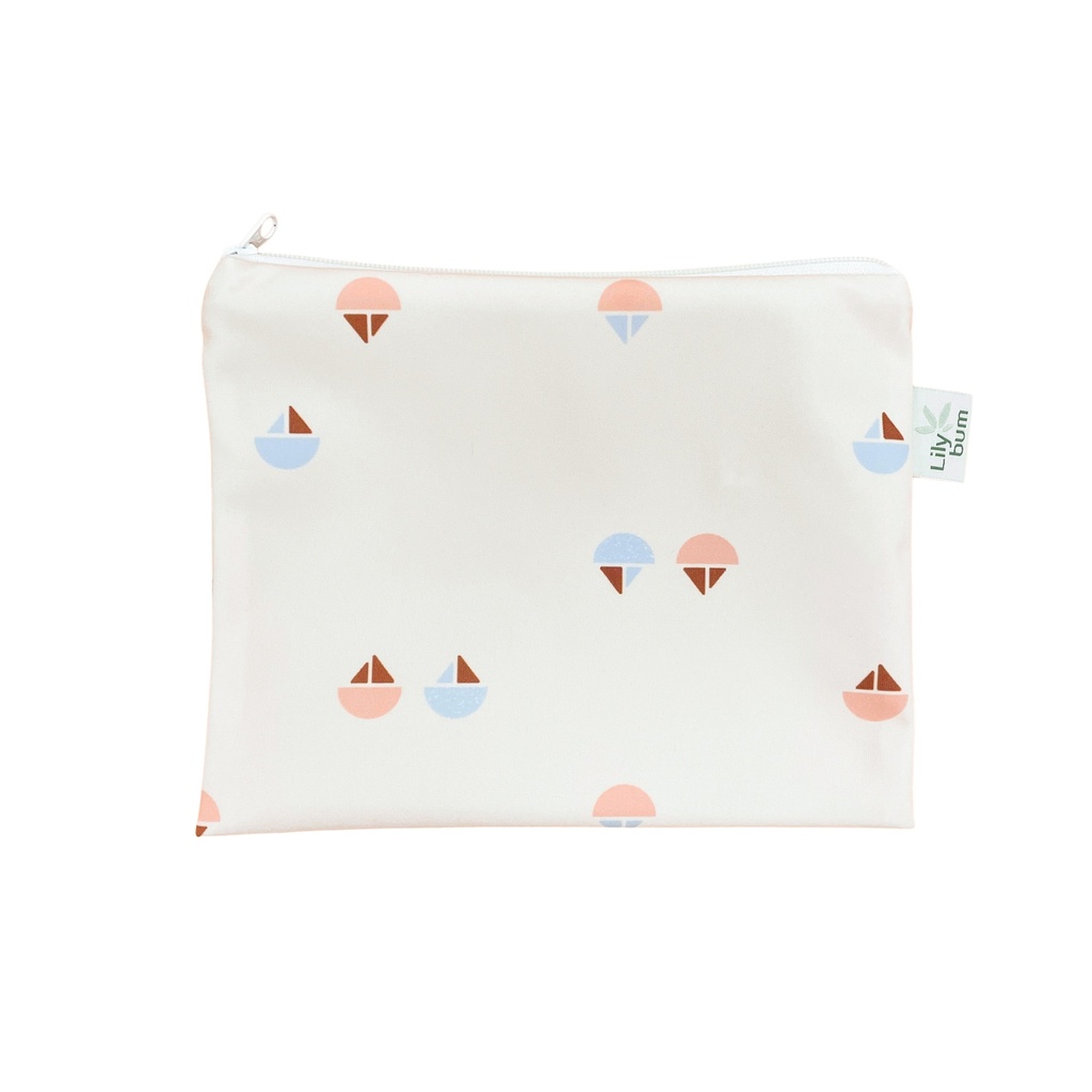 Lilybum Mini Wetbag Boats – Wipes Bag (18,5 × 15 cm)
