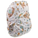 Blümchen Alles-in-Twee luier - ECO Shell Mama Beer - OneSize (4-15 kilo), Klittenband 