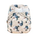 Blümchen Alles-in-Twee luier - ECO Shell Cozy Elephant - OneSize (4-15 kilo), Klittenband 
