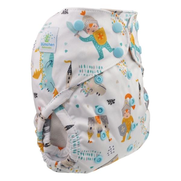 Blümchen Overbroekje Ridder OneSize (4–15 kg) – Drukknoopjes