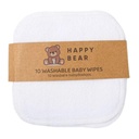 HappyBear Babydoekjes - Set van 10 - Wit 100% katoen