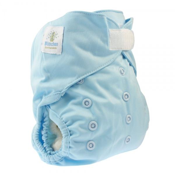 Blümchen Overbroekje Wit/Ivoor OneSize (4–15 kg) – Klittenband