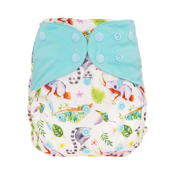 Blümchen Overbroekje Ivoor/wit OneSize (4–15 kg) – Drukknoopjes 