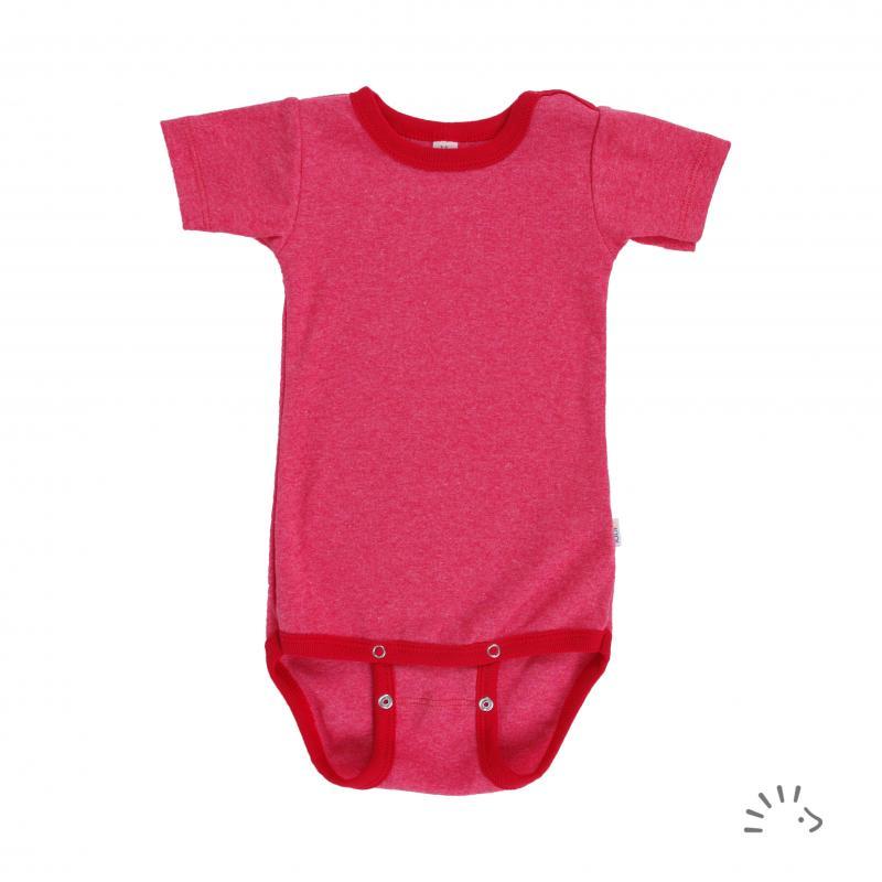Iobio overslagromper korte mouw rood 62/68