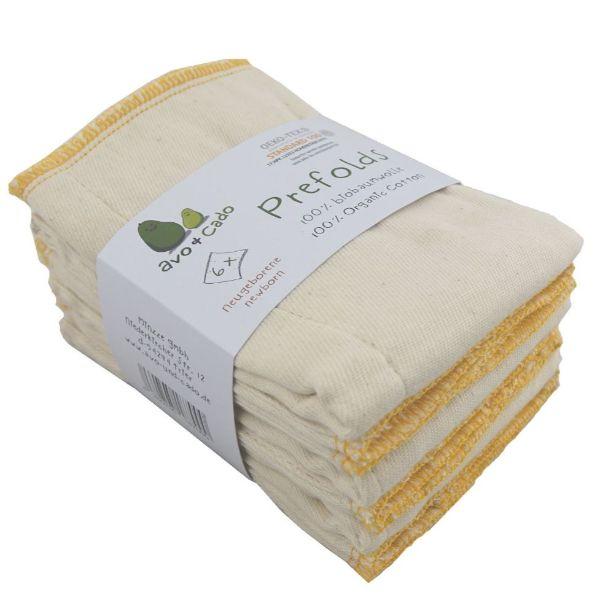 Prefold Avo&Cado set van 6, maat Newborn